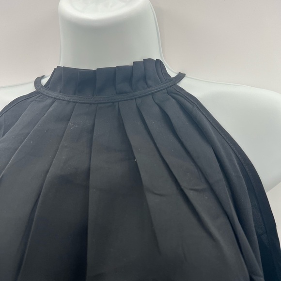 My Color Blue Elegant Black Halter Top Size M NWT - Picture 3 of 5